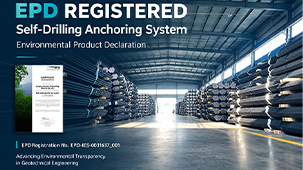 Sinorock Self-Drilling Anchoring System Completes EPD Registration