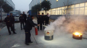 A Fire Drill in Luoyang Factory of Sinorock