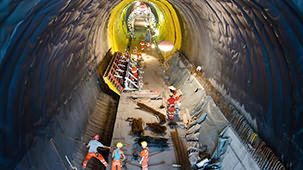 Ceneri Base Tunnel Construction