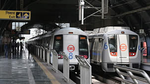 Delhi Metro Construction in India