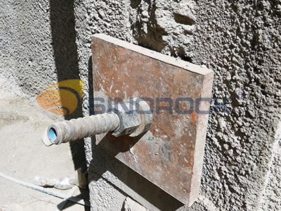 self drilling anchor bolt application-foundation support