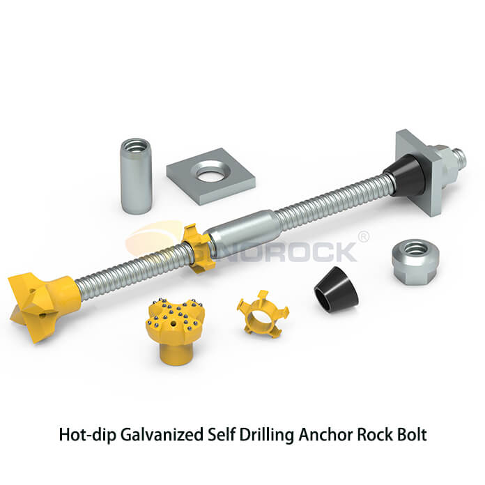Hot-dip Galvanized Self Drilling Anchor Rock Bolt - Sinorock