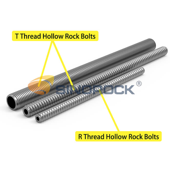 two different hollow rock bolt types - Sinorock