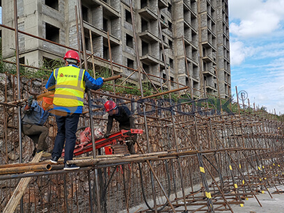 self drilling anchor bolt application-slope stabilization