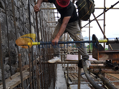 self drilling anchor bolt application-slope stabilization