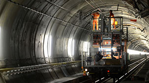 Bözberg Tunnel in Switzerland